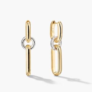 Mejuri Mixed Convertible Link Earrings 18K Gold Plating on Silver